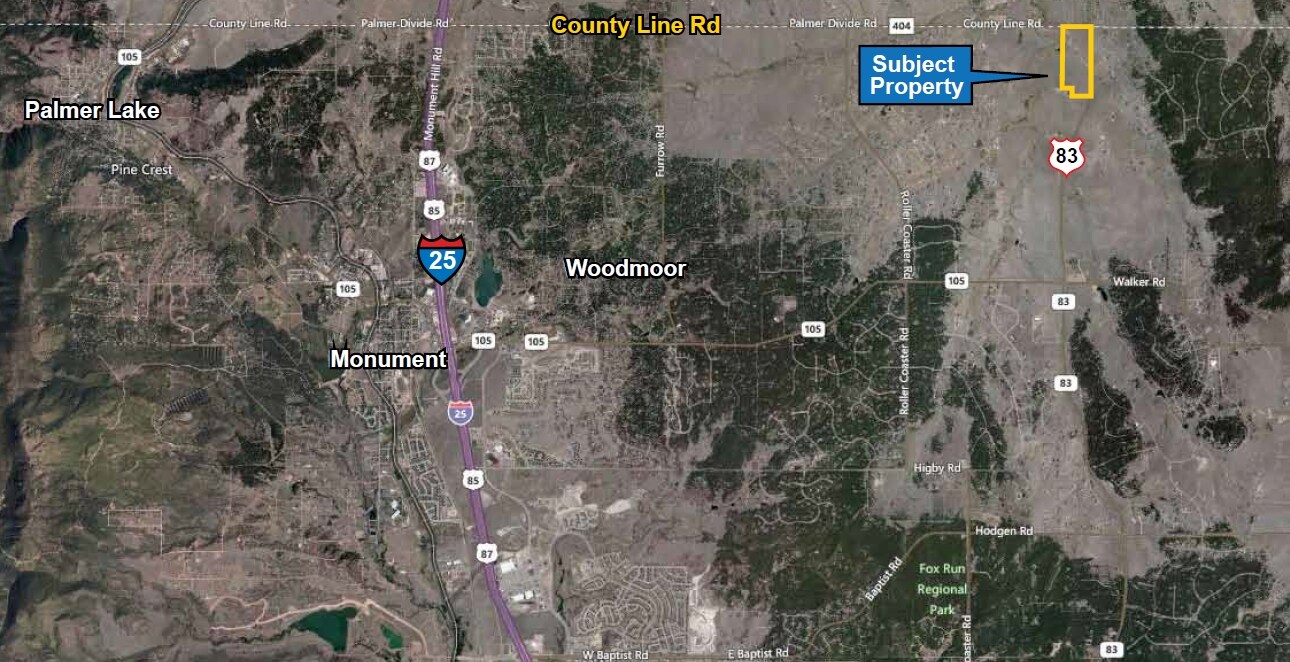 Highway 83 & County Line Rd, Colorado Springs, CO for sale Primary Photo- Image 1 of 1