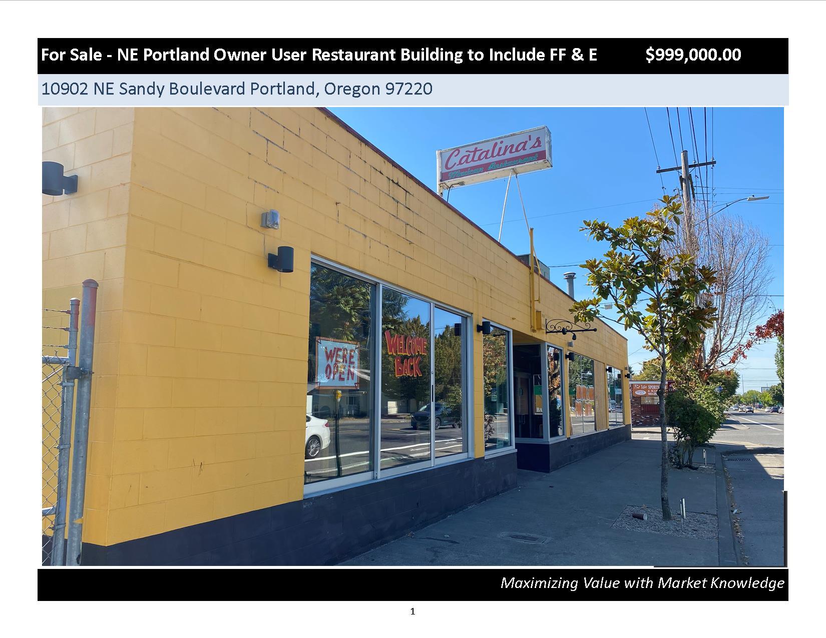 10902 NE Sandy Blvd, Portland, OR for sale Building Photo- Image 1 of 1