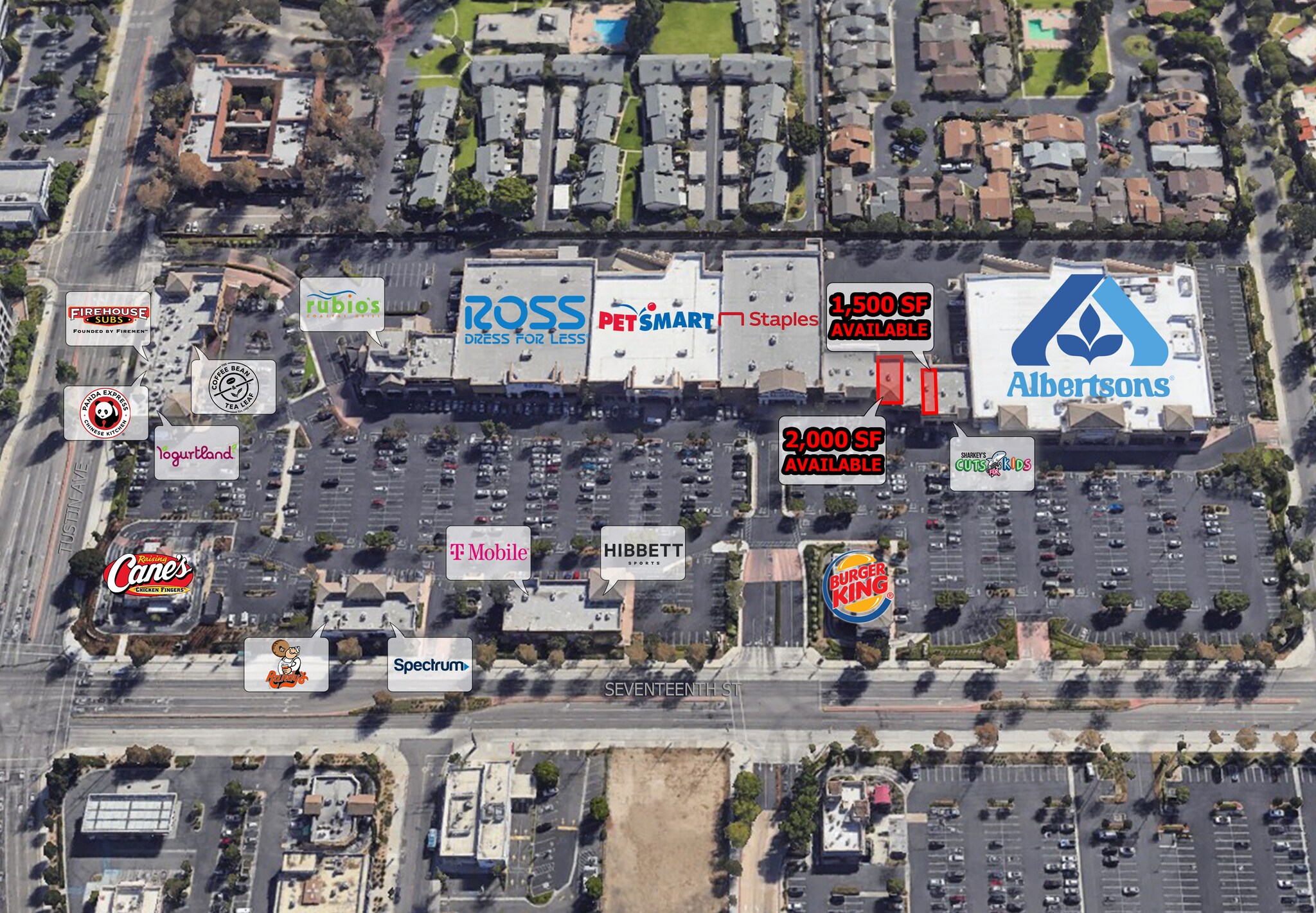 2140 E 17th St, Santa Ana, CA for lease Aerial- Image 1 of 6