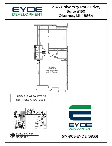 2145 University Park Dr, Okemos, MI for lease - Site Plan - Image 3 of 3