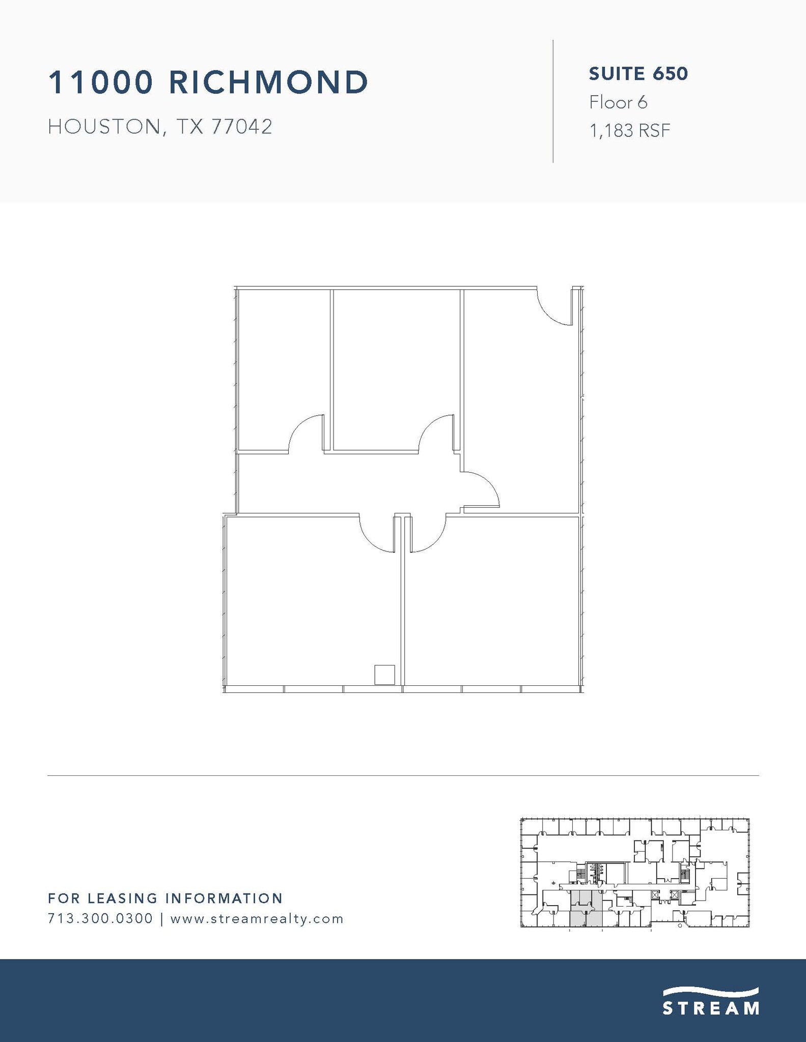 11000 Richmond Ave, Houston, TX for lease Floor Plan- Image 1 of 1