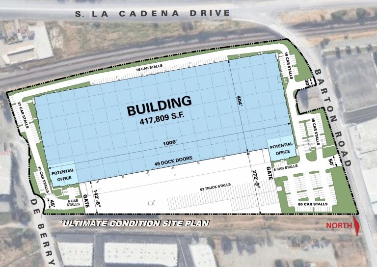 21661 Barton Rd, Colton, CA for lease - Site Plan - Image 2 of 2
