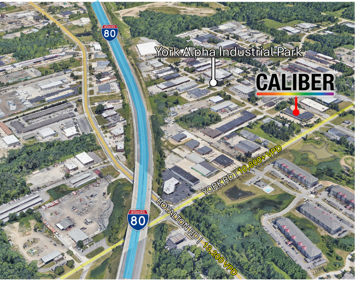 13390 York Rd, North Royalton, OH for sale - Aerial - Image 3 of 4