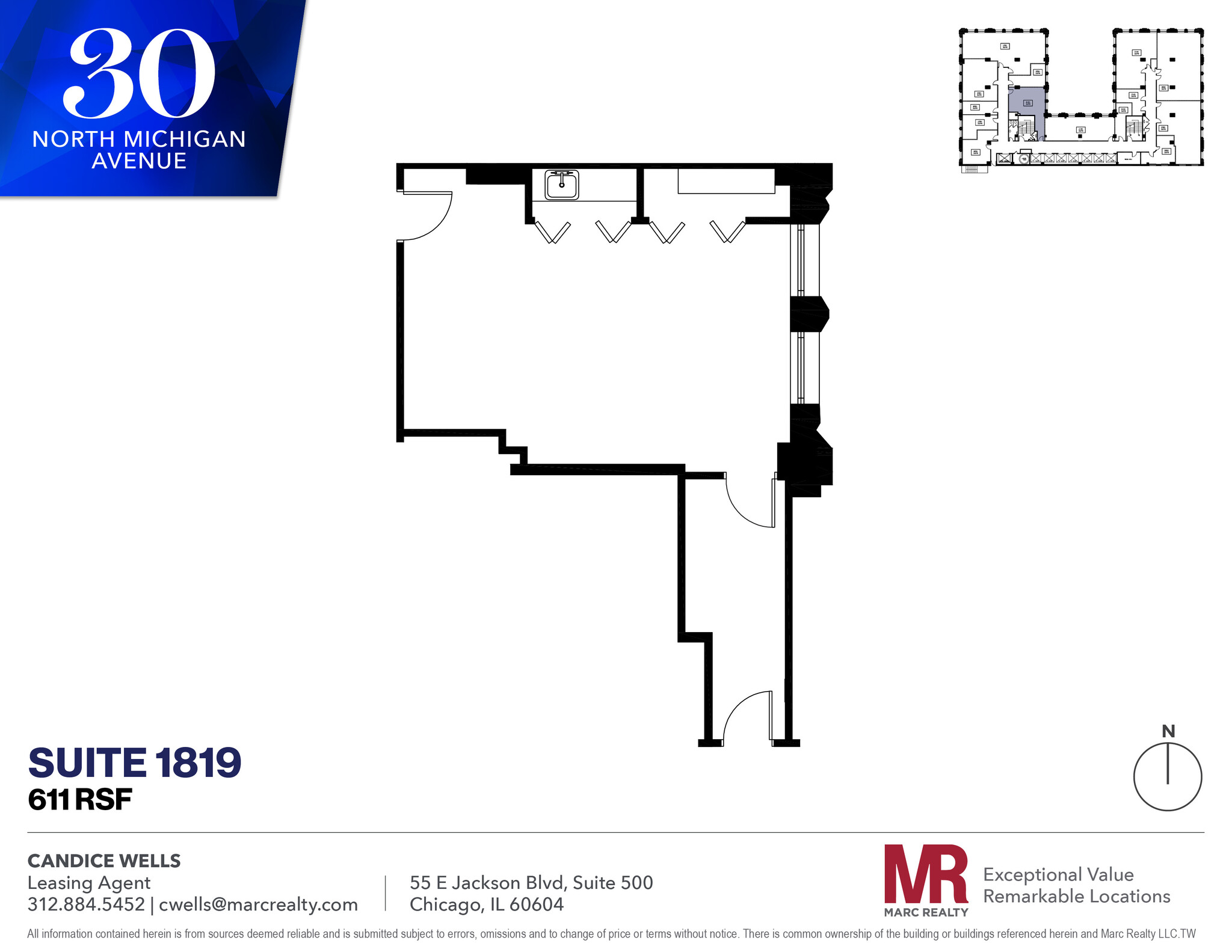 30 N Michigan Ave, Chicago, IL for lease Floor Plan- Image 1 of 5