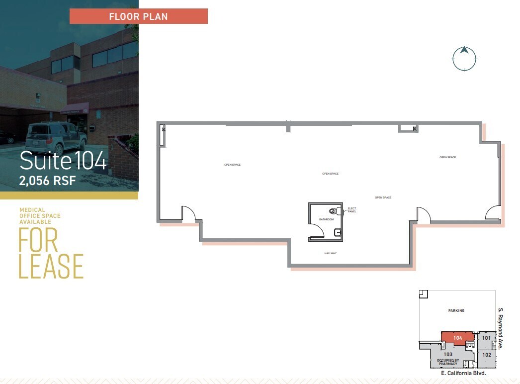 55 E California Blvd, Pasadena, CA for lease Floor Plan- Image 1 of 1