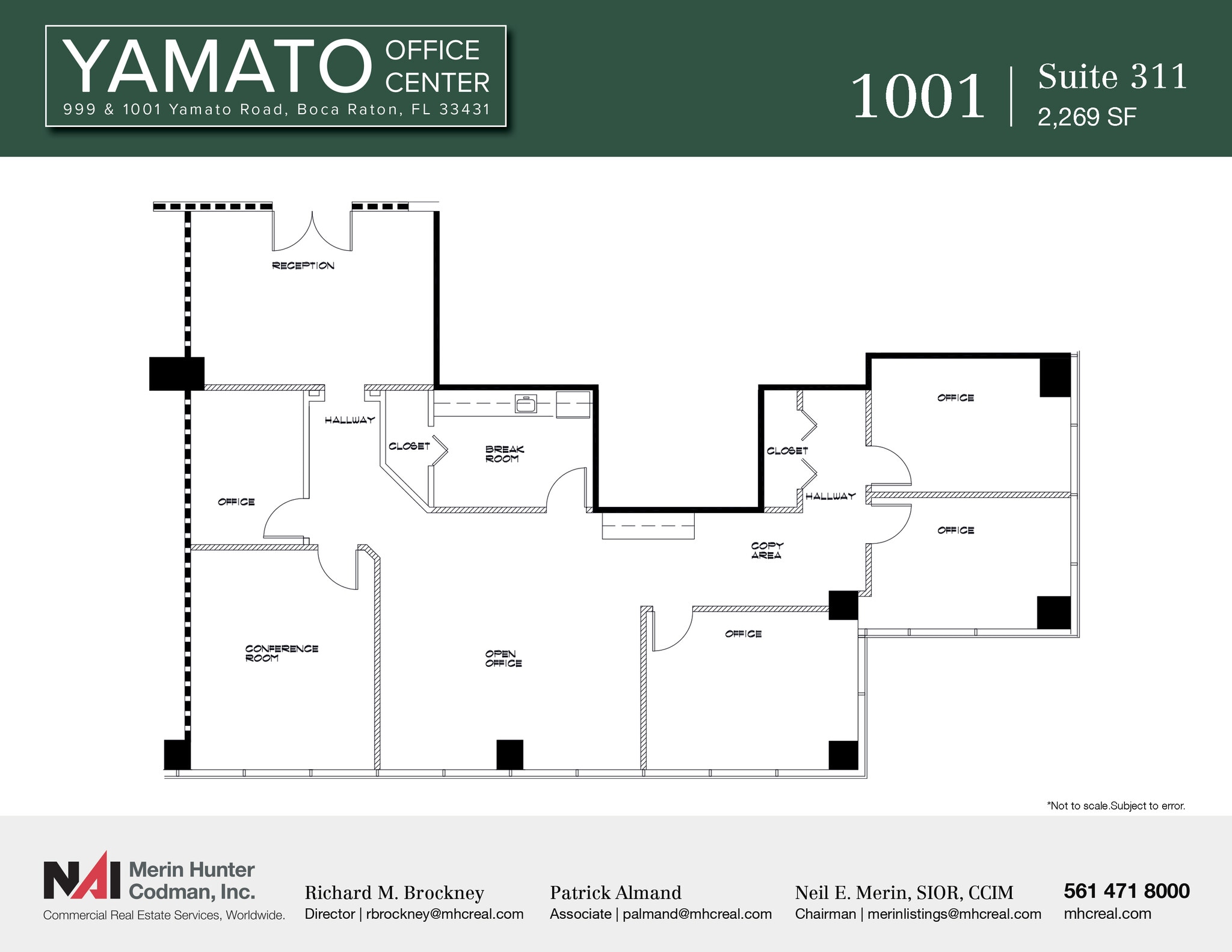999-1001 W Yamato Rd, Boca Raton, FL for lease Floor Plan- Image 1 of 2