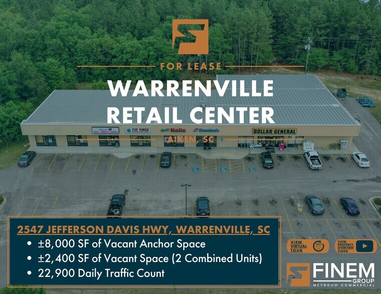 2547 Jefferson Davis Hwy, Warrenville, SC for sale - Building Photo - Image 1 of 1