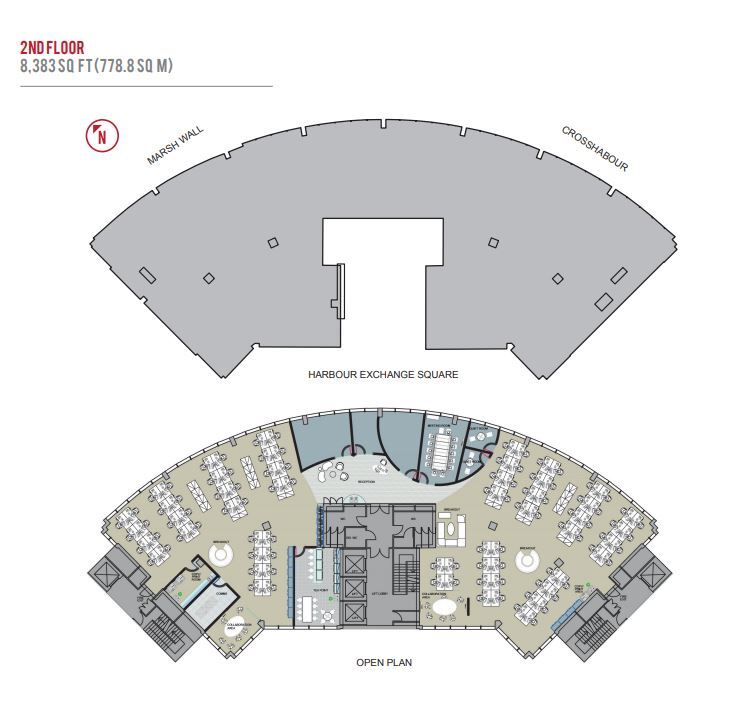 3 Harbour Exchange, London for sale Floor Plan- Image 1 of 1