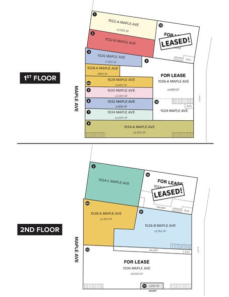1030 Maple Ave, Los Angeles, CA for lease - Site Plan - Image 2 of 4