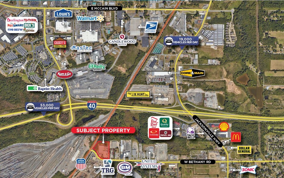 4545 W Bethany Rd, North Little Rock, AR for lease - Aerial - Image 2 of 9