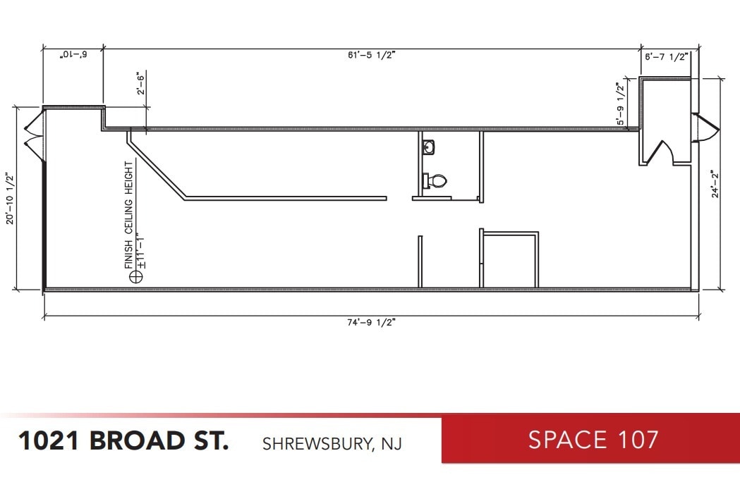 1021-1045 Broad St, Shrewsbury, NJ for lease Floor Plan- Image 1 of 1
