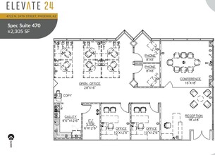 4722 N 24th St, Phoenix, AZ for lease Floor Plan- Image 1 of 1