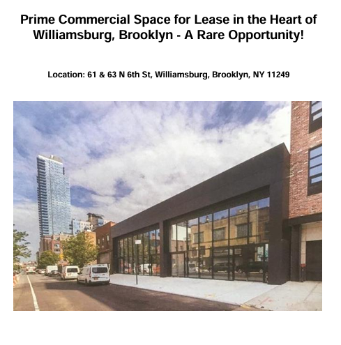 61-63 N 6th St, Brooklyn, NY for lease - Building Photo - Image 1 of 3