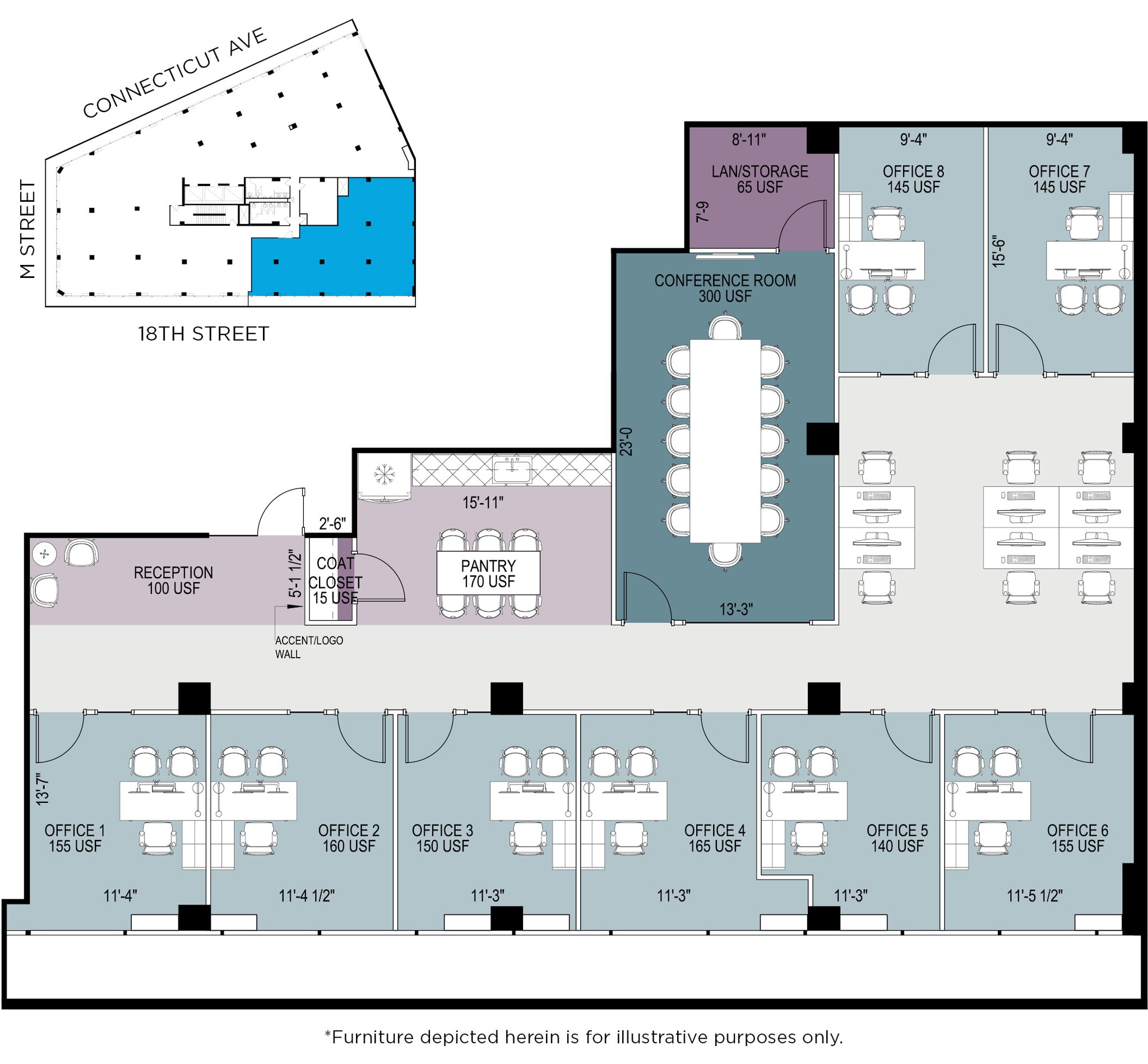 1150 Connecticut Ave NW, Washington, DC for lease Floor Plan- Image 1 of 1