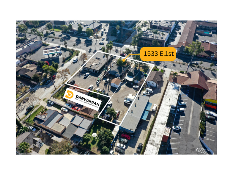 1533 E 1st St, Santa Ana, CA for sale - Aerial - Image 2 of 3