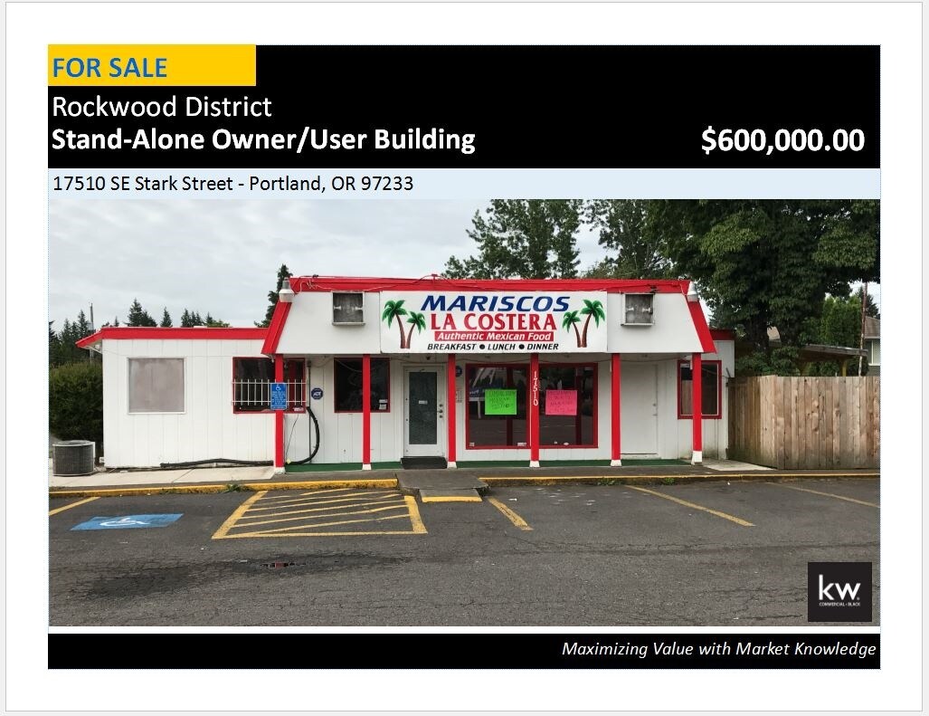 17510 SE Stark St, Portland, OR for sale Primary Photo- Image 1 of 1