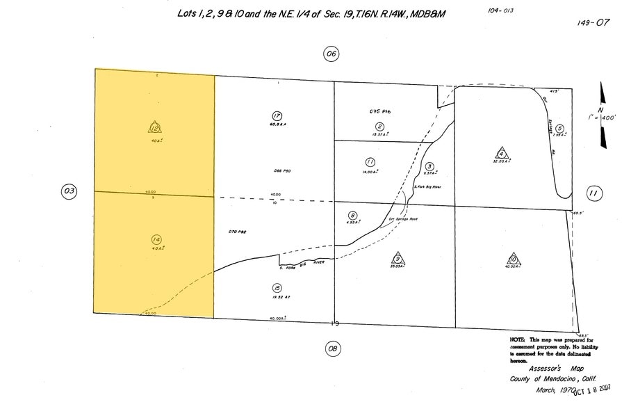 21200 Orr Springs Rd, Ukiah, CA for sale - Plat Map - Image 2 of 2