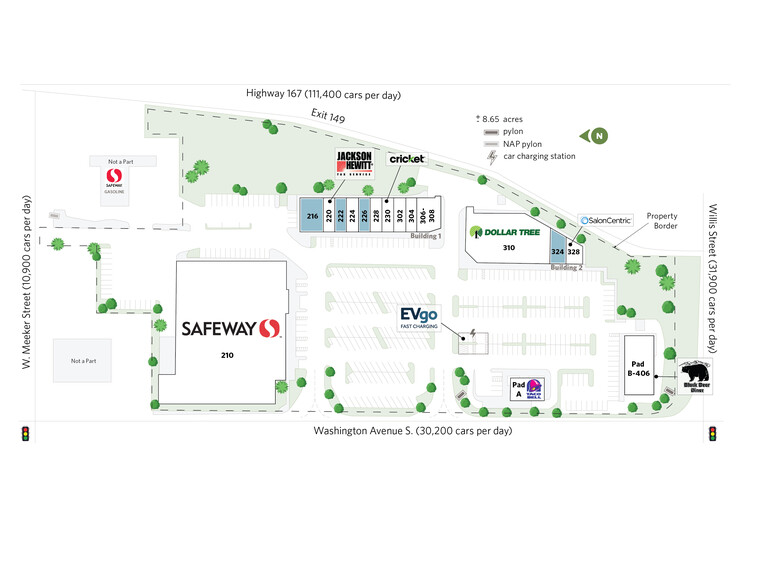 208 Washington Ave, Kent, WA for lease - Site Plan - Image 3 of 27