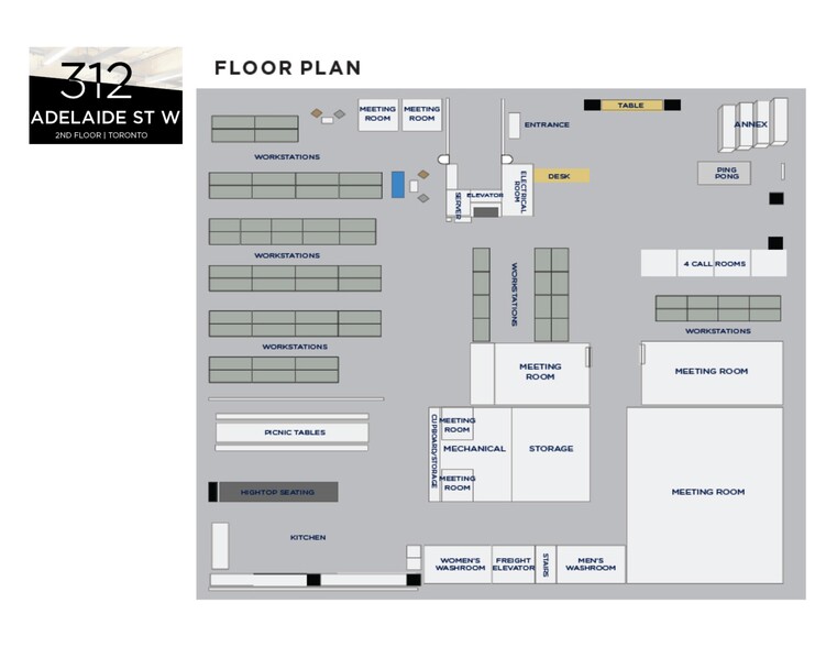 312-316 Adelaide St W, Toronto, ON for lease - Site Plan - Image 2 of 7