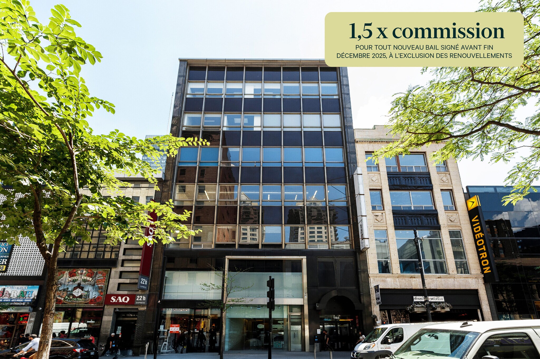 1184 Rue Sainte-Catherine O, Montréal, QC for lease Building Photo- Image 1 of 2