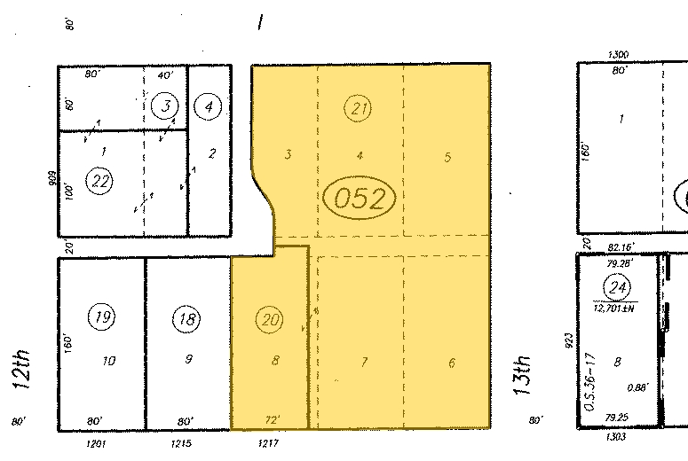 1221-1233 J St, Sacramento, CA for lease - Plat Map - Image 2 of 5