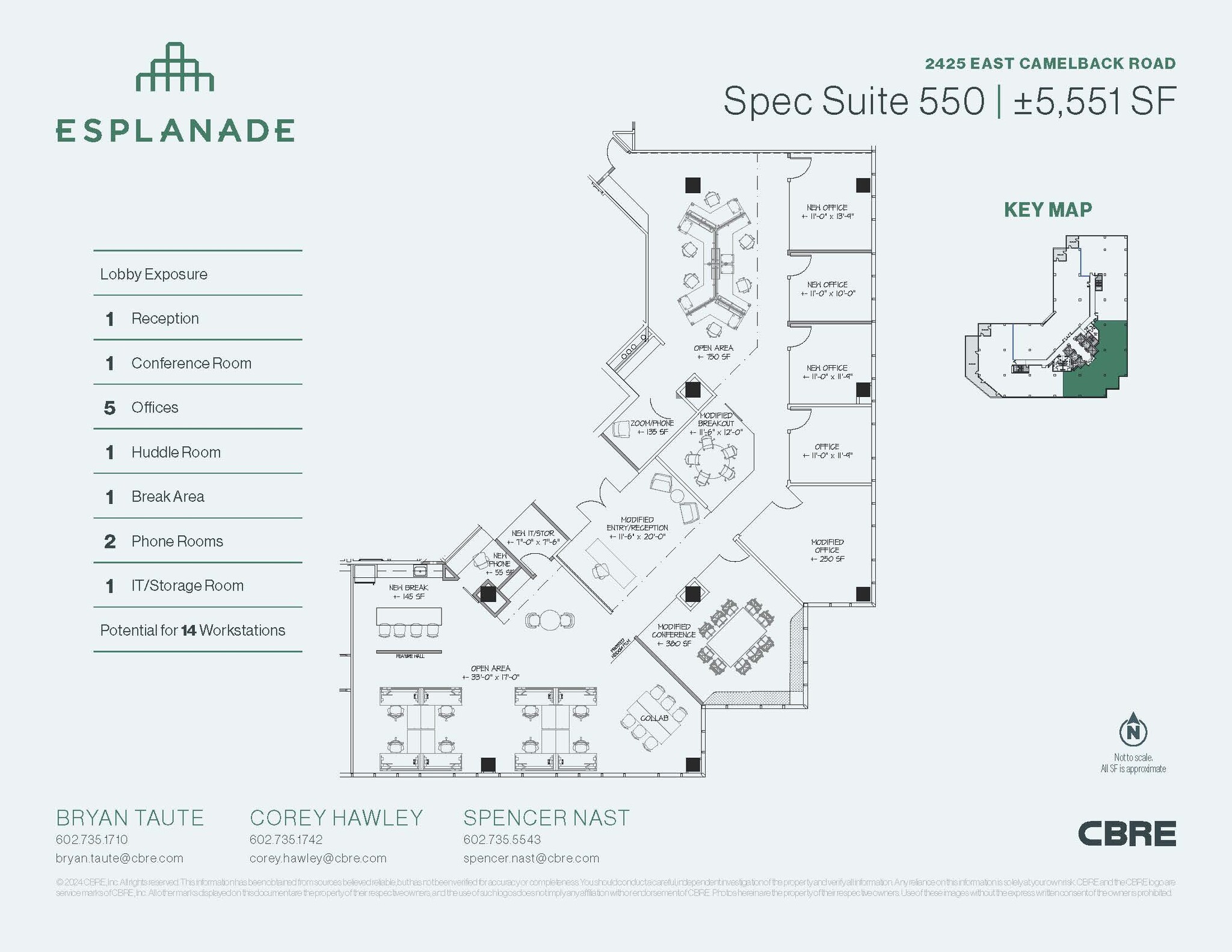 2425 E Camelback Rd, Phoenix, AZ for lease Floor Plan- Image 1 of 1