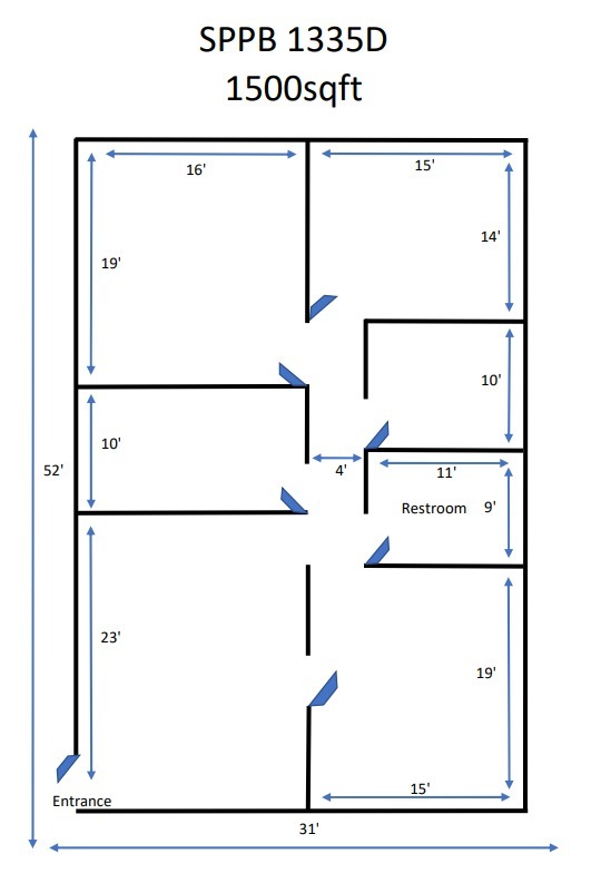 1335 Space Park Dr, Houston, TX for lease Floor Plan- Image 1 of 1