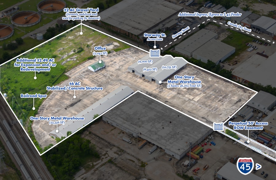 4812 Gulf Fwy, Houston, TX for sale - Aerial - Image 3 of 4