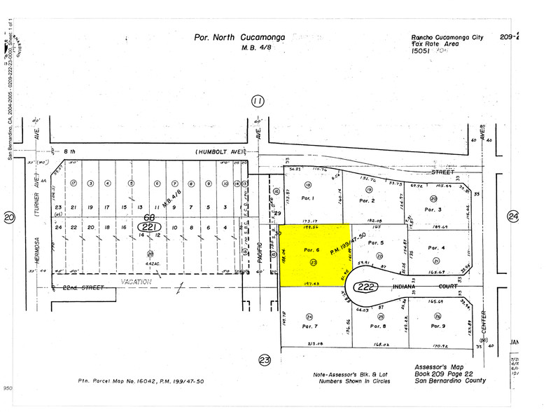 10230 Indiana Ct, Rancho Cucamonga, CA for lease - Plat Map - Image 3 of 5