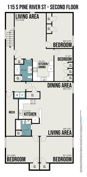 115 S Pine River St, Ithaca, MI for sale - Floor Plan - Image 3 of 45