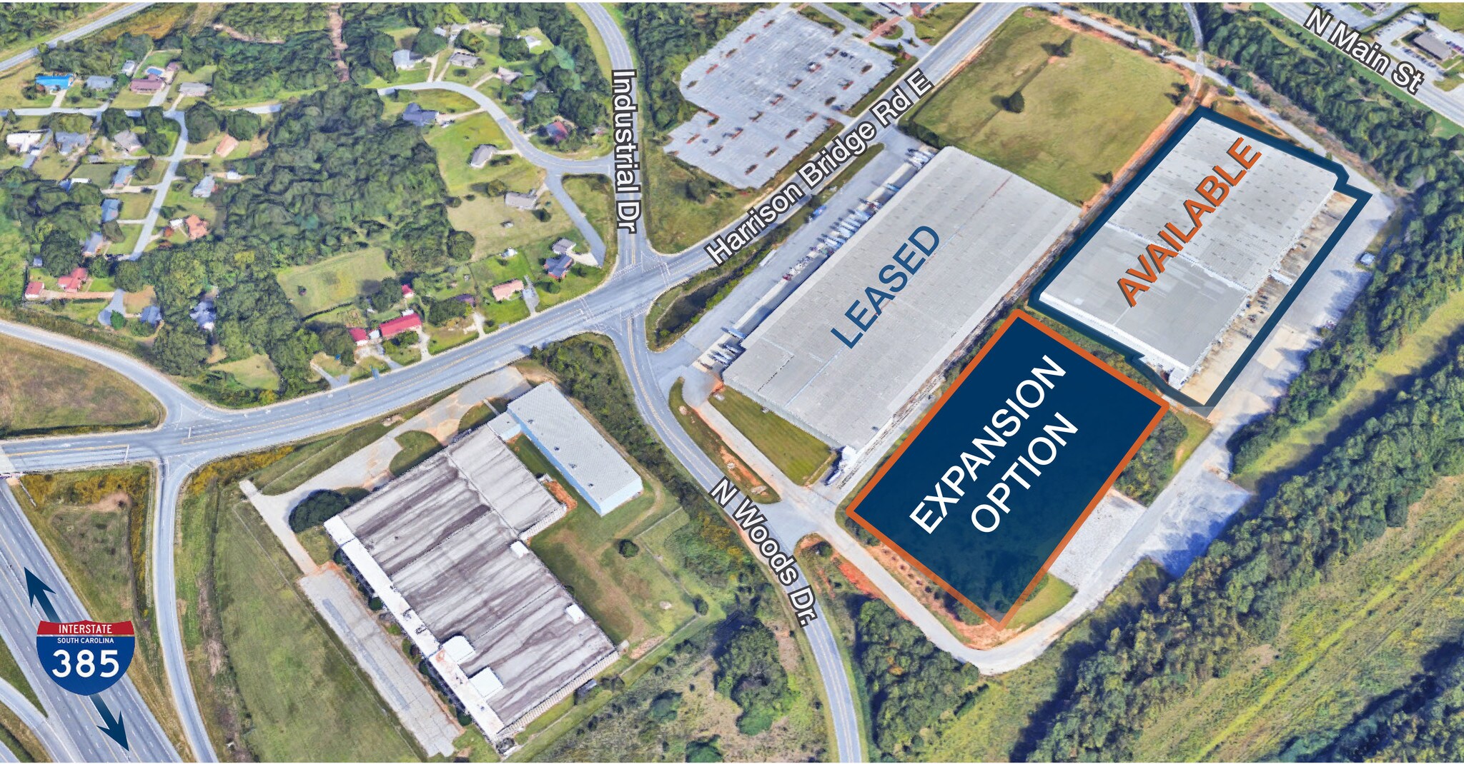 101 Harrison Bridge Rd, Simpsonville, SC for sale Aerial- Image 1 of 1