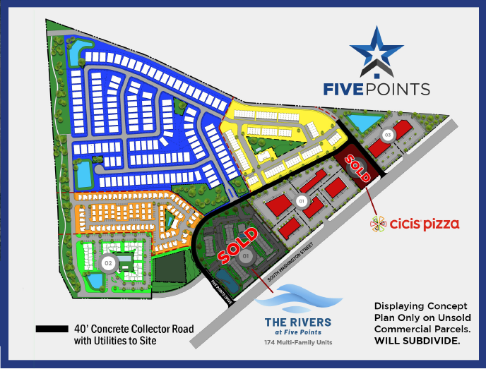 South Washington Street & Five Points Drive, Kaufman, TX for sale - Site Plan - Image 1 of 7