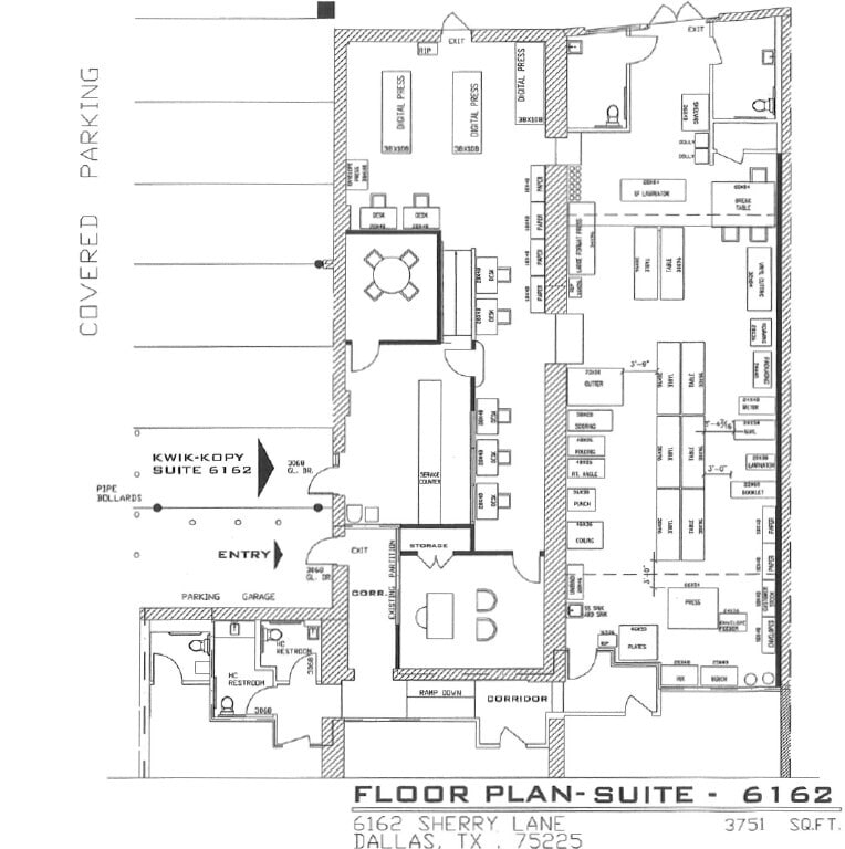 6166-6176 Sherry Ln, Dallas, TX for lease Floor Plan- Image 1 of 1