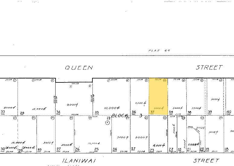 845 Queen St, Honolulu, HI for lease - Plat Map - Image 2 of 16