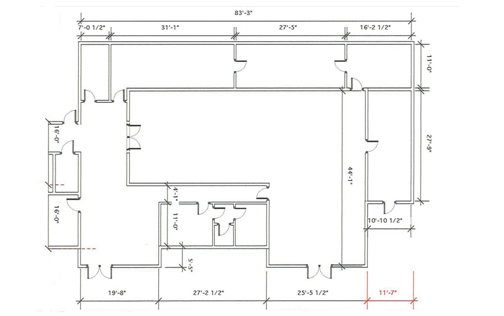 2200 25th Av, Regina, SK for lease Floor Plan- Image 1 of 1