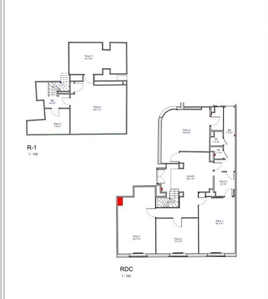 Office in Paris for sale - Floor Plan - Image 2 of 2