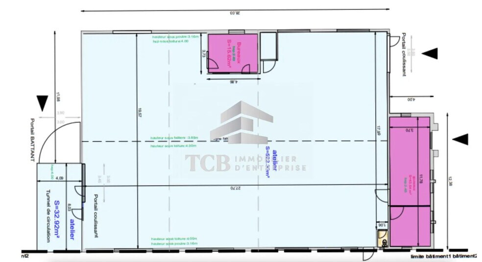 Flex in Carquefou for lease - Floor Plan - Image 3 of 3