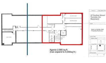 27 Carlton St, Toronto, ON for lease Floor Plan- Image 2 of 2