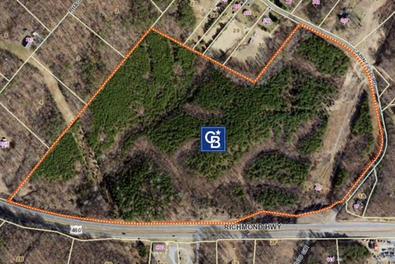 Richmond Hwy. & Cabin Field Rd., Lynchburg, VA for sale Aerial- Image 1 of 4