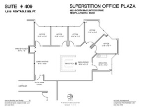 4015 S McClintock Dr, Tempe, AZ for lease Floor Plan- Image 1 of 1