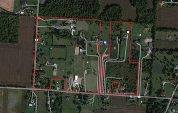 Jug Street NW and Clover Valley Land Assemblage, Johnstown, OH - aerial  map view