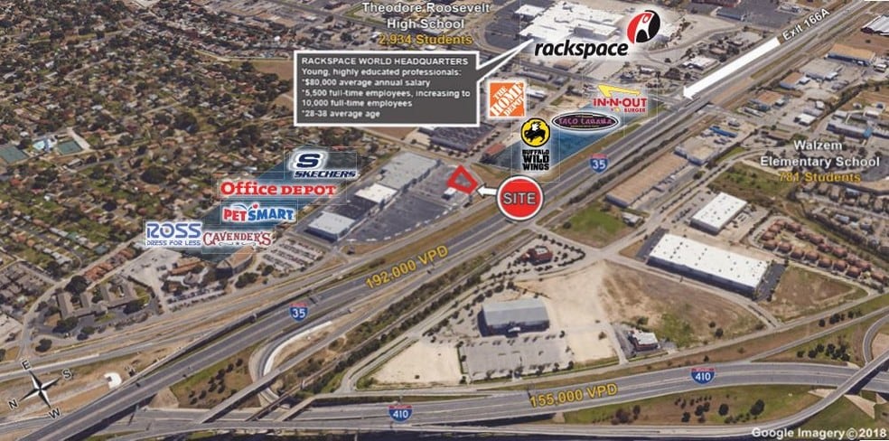 I 35, San Antonio, TX for lease - Aerial - Image 2 of 2