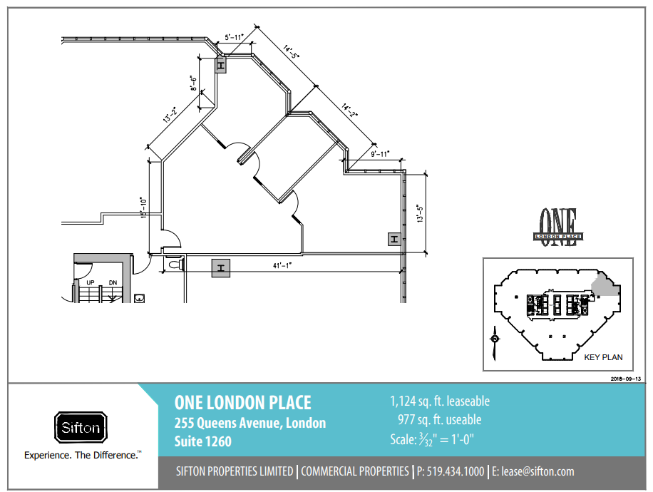 255 Queens Ave, London, ON for lease Floor Plan- Image 1 of 1