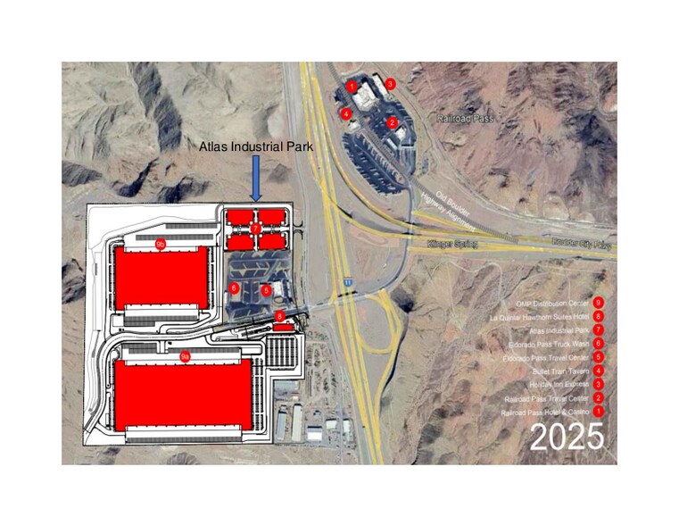 Railroad  Pass Casino Rd, Henderson, NV for lease - Aerial - Image 3 of 8