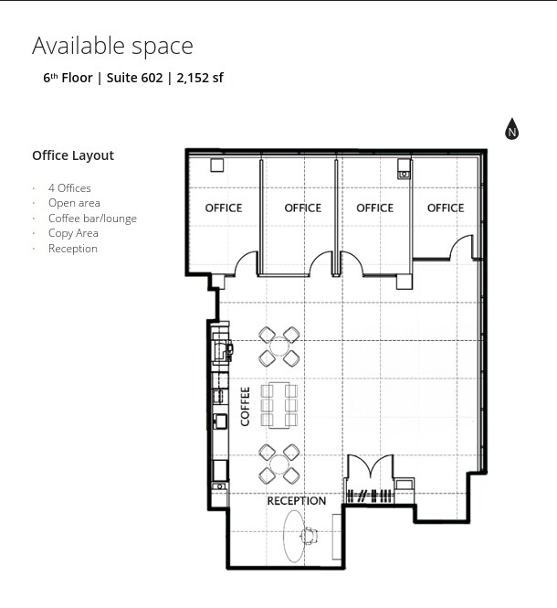 110 9 Av SW, Calgary, AB for lease Floor Plan- Image 1 of 1