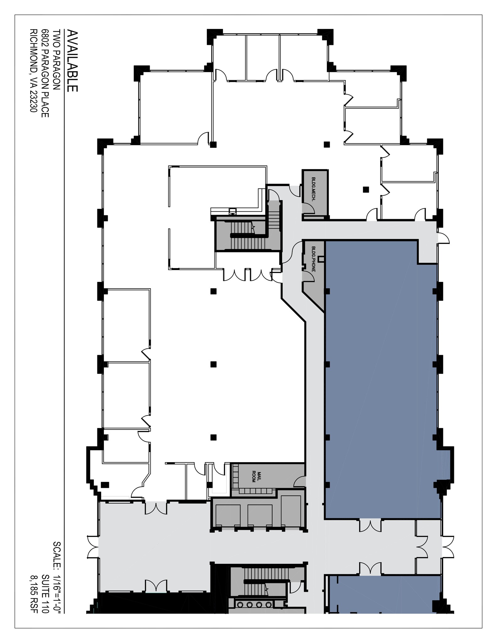 6802 Paragon Pl, Richmond, VA for lease Site Plan- Image 1 of 1