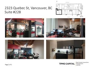 2323 Quebec St, Vancouver, BC for lease Interior Photo- Image 2 of 3
