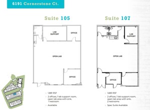 6185 Cornerstone Ct E, San Diego, CA for lease Floor Plan- Image 1 of 1