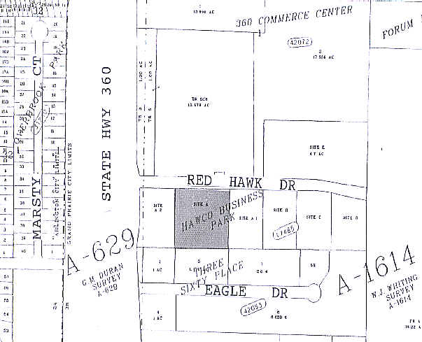 3011-3017 Red Hawk Dr, Grand Prairie, TX for lease - Plat Map - Image 2 of 4