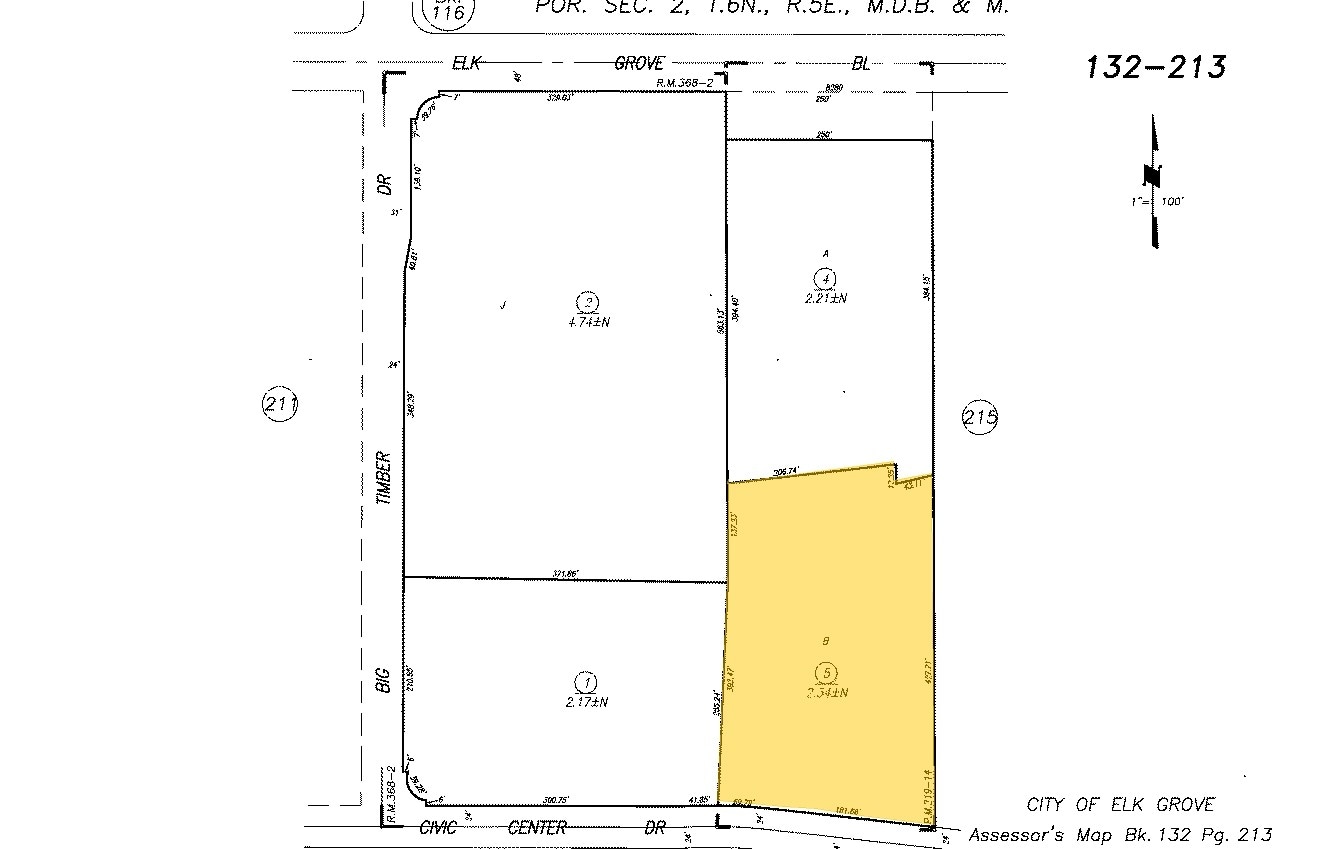 8290 Elk Grove Blvd, Elk Grove, CA for sale Plat Map- Image 1 of 1